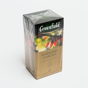 Чай черный GREENFIELD Barberry Garden с ароматом барбариса, 25 пакетиков*1,5 г