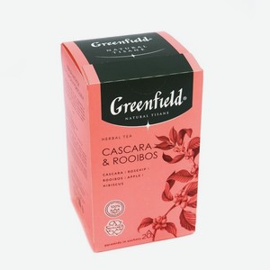 Чайный напиток GREENFIELD Natural Tisane Каскара-Ройбош, 20 пакетиков*1,8 г