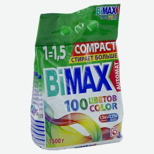 Стиральный порошок Bimax Color Compact автомат, 1.5 кг