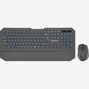 Комплект (клавиатура+мышь) Defender Berkeley C-925, USB, беспроводной, черный [45925]