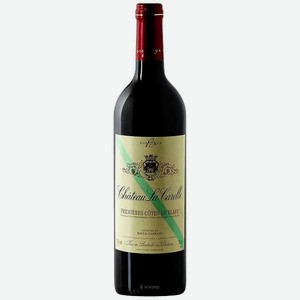 Вино Chateau La Carelle Blaye-Cotes de Bordeaux 14%красное сух0.75л Франция Бордо
