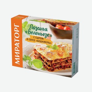 Лазанья Болоньезе с сыром в соусе Бешамель 0,35 кг Мираторг Россия