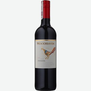Вино красное Woodhaven Zinfandel полусухое 13.5% 2017 0.75л США Калифорния