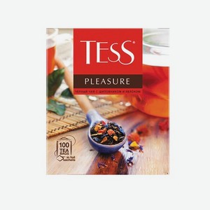 Чай TESS Черный Pleasure; Санрайз 100п*1.8г к/уп