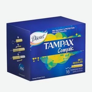 Тампоны Tampax Compak Regular с аппликатором 16 шт