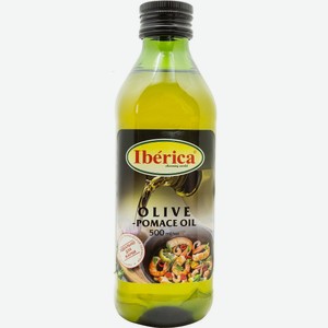Масло оливковое Iberica Pomace для жарки, 0.5 л, стеклянная бутылка