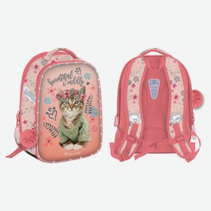 Ранец школьный Rachael Hale розовый с котенком, 14,3 л