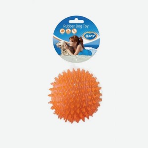 Игрушка для собак резиновая DUVO+  Мяч игольчатый , оранжевая, 8см (Бельгия)