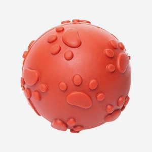 Игрушка для собак резиновая DUVO+  Мяч с лапками , красная, 7см (Бельгия)