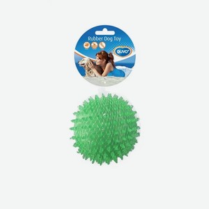 Игрушка для собак резиновая DUVO+  Мяч игольчатый , зелёная, 8см (Бельгия)