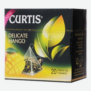 Чай зеленый Curtis Delicate Mango 20 пирамидок по 1,8 г