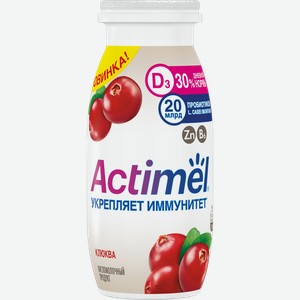 Кисломолочный напиток Actimel с клюквой 1.5%, 95 г