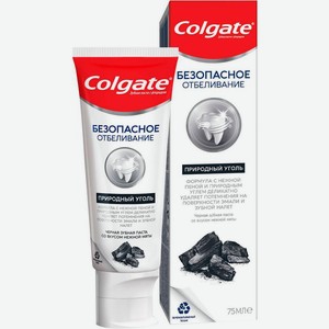 Зубная паста Colgate Безопасное отбеливание природный уголь 75мл