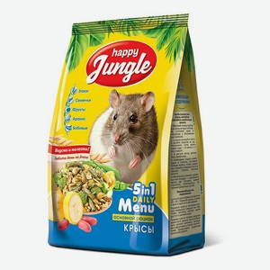 Сухой корм для крыс Happy Jungle основной 400 г