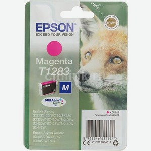 Картридж Epson T1283, пурпурный / C13T12834012