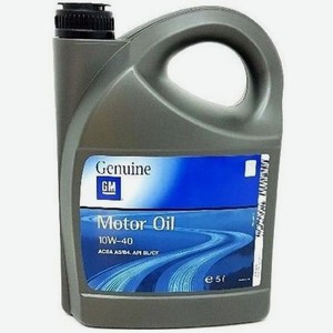 Моторное масло GM Motor Oil, 10W-40, 5л, полусинтетическое [93165216]