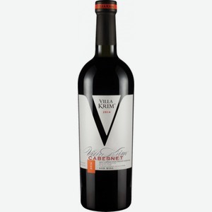Вино ординарное Villa Krim Каберне красное сухое 0.75л 11,0-13,0% Россия Крым