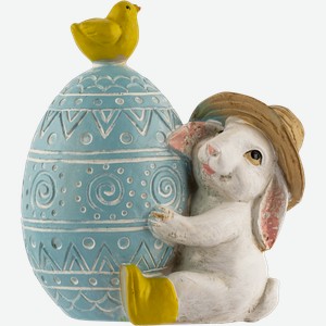 Фигурка 10*6см Лефард кролик в шляпе у яйца Лефард , 1 шт