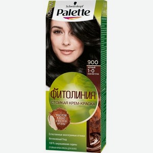 Крем-краска для волос Palette Фитолиния 1-0, 900 Черный 110 мл