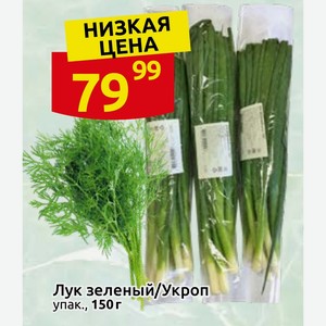 Лук зеленый/Укроп упак., 150г