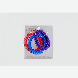 Набор резинкок-спиралек RINOVA Фиолетовый, Синий, Красный 3 шт