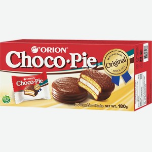 Бисквит с шок. глаз. Choco-Pie 0,18 кг кор. Orion