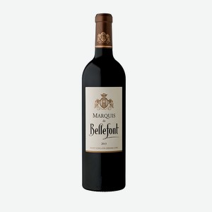 Вино Marquis De Bellefont 2015г. красное сухое 15% 0.75л Франция Бордо