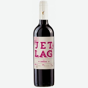 Вино Jet Lag Carmener красное сухое 13% 0.75л Чили