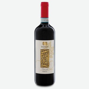 Вино TONON MERLOT DOC красное сухое 12.5% 0.75л Италия Венеция