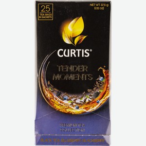Чай черный в пирамидках Кертис Тендер моментс Компания Май кор, 25*1,5 г