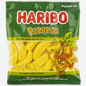 Мармелад жевательный Харибо бананы Харибо м/у, 70 г
