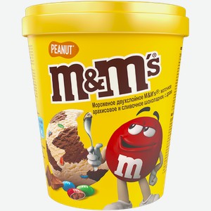 Мороженое Двухслойное M&Ms шоколадное с драже ООО «Юнилевер Русь» п/у, 295 г