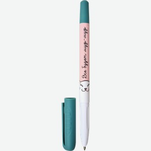 Ручка Инфолио BeSmart Mur-Mur шариковая синяя 0.7мм