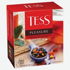 Чай TESS Pleasure с шиповником и яблоком 100пак*1,5г