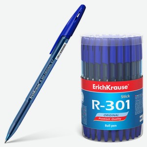 Ручка шариковая ErichKrause R-301 Original Stick 0,7 мм синяя