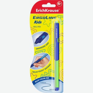 Ручка шариковая ErichKrause ErgoLine Kids, цвет чернил: синий