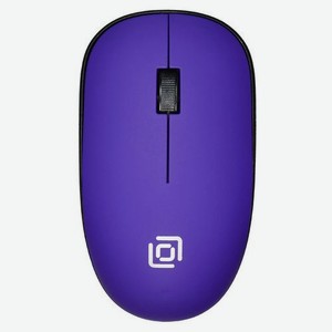Мышь Oklick 515MW, оптическая, беспроводная, USB, черный и пурпурный [1083058]