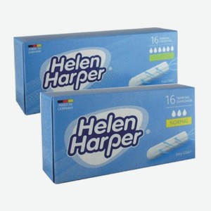 Тампоны «Helen Harper» безапликаторные: Normal,Super, Super Plus; 16 шт.