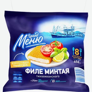 Минтай Гранд Меню филе в панировке, 456г