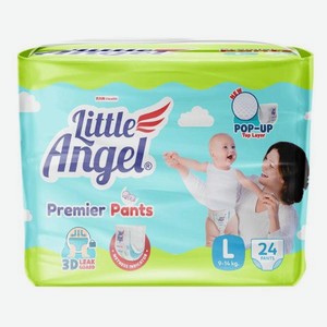 Подгузники-трусики LITTLE-ANGEL Premier 4/L, 9-14 кг, объем талии 37-51 см