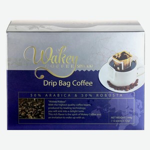 Кофе растворимый WAKEY Coffee Special, в дрип-пакетах, 12х12 г