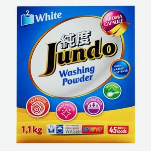 Стиральный порошок JUNDO White, 1,1 кг