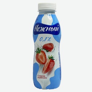 Напиток йогуртный Услада Легкая с соком клубники/персика, БЗМЖ, 0,1% 420гр, Эрманн ООО