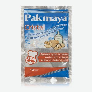 Дрожжи хлебопекарные сухие активные Pakmaya,(Кристалл, спиртовые) 100 г