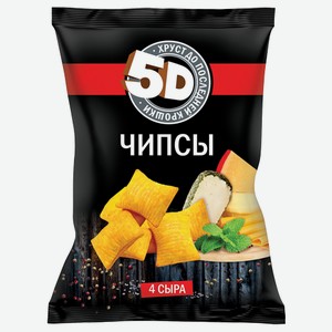 Чипсы пшеничные 5Д 250г 5Д ООО