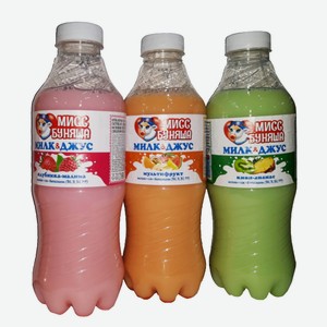 Молочный йогуртный напиток с соком и витаминами 0,1% 420г БЗМЖ Интерпродукт ООО