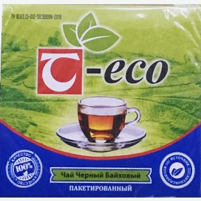Чай черный кенийский  Т Эко  100пак.* 1,5г б/я