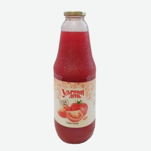 Сок томатный восстановленный с мякотью и солью  Удачный день  1л ст/б, ООО  Экологический сок 