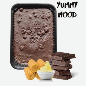 Шоколад темный со сливочной начинкой и вафлей  yummy mood  500гр.  Асланов Олег Александрович  ИП