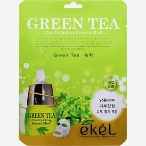 Маска для лица Ekel тканевая с зеленым чаем 25мл